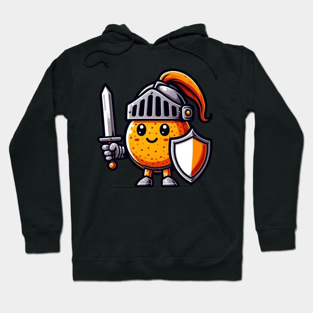 Orange knight Hoodie by Ferdi Everywhere